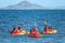 Murcia, Spain, July 17, 2019: Happy children playing on the beach at the day time