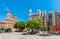 MURCIA, SPAIN, JUNE 19, 2019: Plaza Santo Domingo in Spanish town Murcia, Spain
