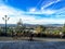 Murcia, Spain, November 4, 2018: People walking on a pelgrimage trip to the top of the mountain