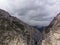 Murdash Village Alay Valley Kyrgyzstan Osh Region. A View of Alay Valley, Trans-alay Range, and Kyzyl-suu West River. Alay Moun