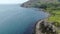 Murlough Bay in North Ireland - aerial view