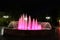 Murmansk, Russia - September, 2020: the fountain in the square five corners the city of Murmansk. The Murmansk.