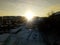 Murmansk winter sky The Arctic sun