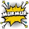 murmur Pop art comic speech bubbles book sound effects