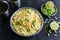 Murmura spicy puffed rice, pori Jhal Muri, Borugulu and lemon, in Tamil nadu Karnataka, India.