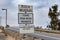 Murray River fishing prohibited road signs.