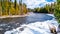 Murtle River in winter time in British Columbia, Canada