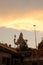 Murudeshwar Temple with sunset hues in sky - Lord Shiva - Gopura - India religious trip - Hindu religion