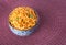 murukku or traditional indian diwali snacks on background.