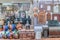 MUSCAT, OMAN - FEBRUARY 22, 2017: Souvenir shop in Mutrah district of Musca