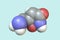 Muscimol molecule, 3D illustration