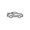 Muscle car line icon