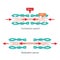 Muscle contraction. Human body infographic