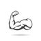 Muscle icon with shadow