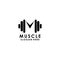 muscle logo template