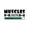 Muscles loading plesase wait...- funny text with barbells.