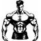 Muscular Body Vector Illustration