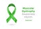 Muscular Dystrophy Awareness Month green ribbon web