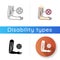 Muscular dystrophy icon