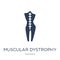 Muscular dystrophy icon. Trendy flat vector Muscular dystrophy i