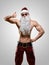 Muscular handsome Santa Claus