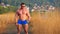 Muscular man do cardio exercise running outdoors