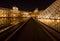 Musee Louvre in Paris by night