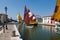 Museum of boats in the Porto Canale Leonardesco of Cesenatico, Emilia Romagna