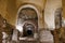 Museum and catacombs in Italy, travel in Napoli city, Europe