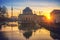 Museum Island on Spree river at sunrise, Berlin