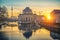 Museum Island on Spree river at sunrise, Berlin