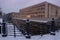 Museum Island in winter, Berlin, Germany. Humboldt Forum