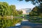 Museum and lagoon