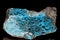 Museum pieces of sky blue Evansite from old mineral collection