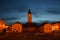 Museum in Polish city Bialystok at night