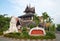 The Museum and repository of ancient Buddhist manuscripts in the bot of Wat Chedi Luang Worawiharn Sunny morning. Chiang Mai, Thai