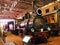 Museum of Russian Railways. Modern and vintage locomotives, Steam trains, wagons. Saint-Petersburg