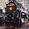 Museum of Russian Railways. Modern and vintage locomotives, Steam trains, wagons. Saint-Petersburg