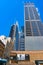 Museum of Sydney Building with skyscrapers on the background