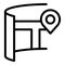 Museum virtual tour icon outline vector. Vr camera