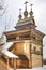 Museum of Wooden Architecture, Kolomenskoye. Snowfall