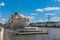 Museum of the World Ocean. Research vessel KOSMONAVT Viktor Patsaev on a sunny summer day. The Pregolya River. Russia, Kaliningrad
