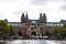 Museumplein Museum Square and Rijksmuseum National Museum in Amsterdam, Netherlands