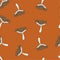 Mushroom agaric pattern seamless pantone