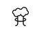 Mushroom cloud. Nuclear blast explosion smoke. Silhouette. Explosion icon. Atomic, Hiroshima radiation radioactive icon