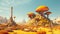Mushroom Desert: A 3d Afrofuturistic Game With Celestialpunk Elements