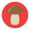 Mushroom flat icon