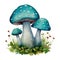 Mushroom Fungi Toadstools Nature Botanical Illustration Clipart