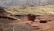 Mushroom and a half rock formation at Timna park , Israel