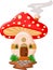 Mushroom house cartoon